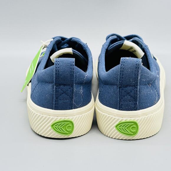 Cariuma Shoes Womens 6.5 Blue Canvas OCA Low Sneakers Lace Up Casual Eco Vegan - Picture 6 of 11